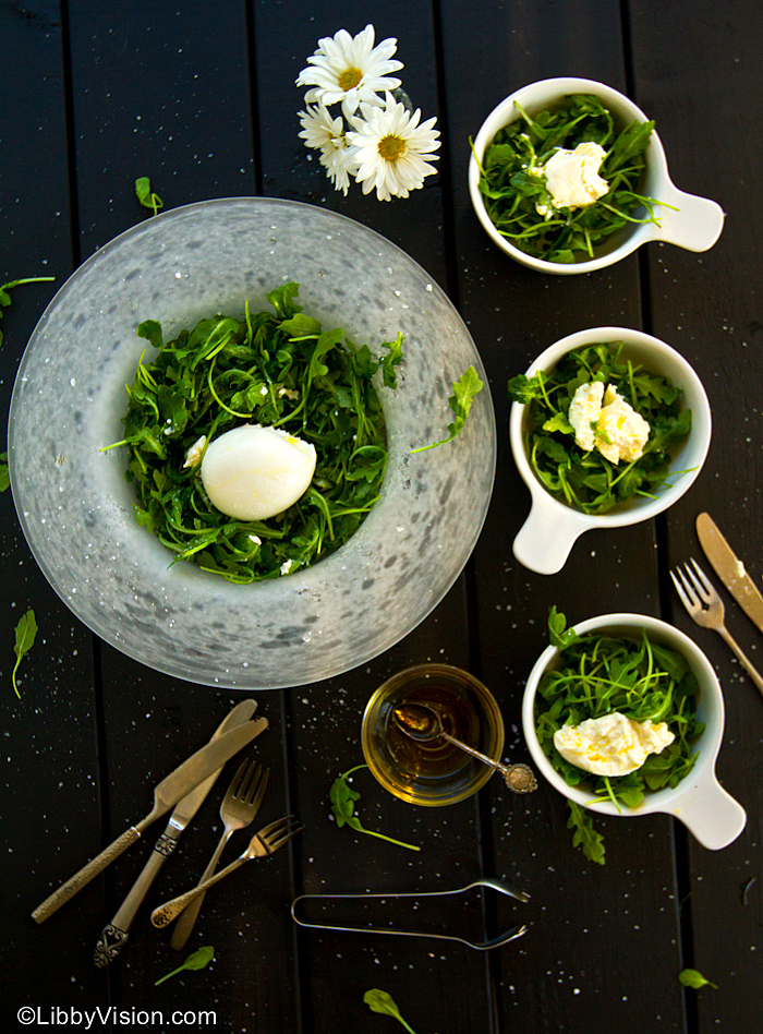 arugula and burrata salad