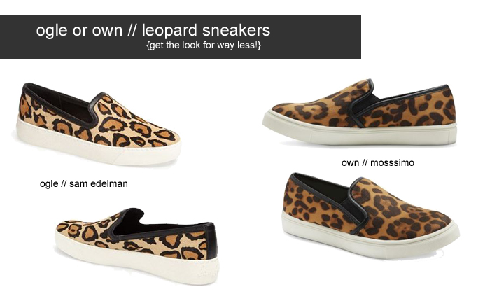 look for less: leopard slip-on sneakers