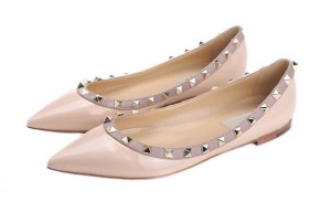 Valentino Rockstud flats look for less