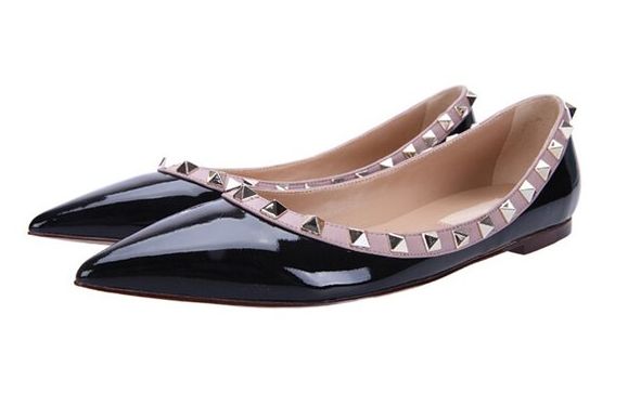 Valentino Rockstud flats look for less