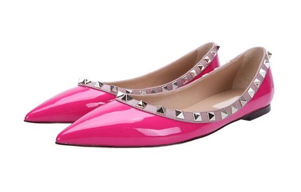 Valentino Rockstud flats look for less