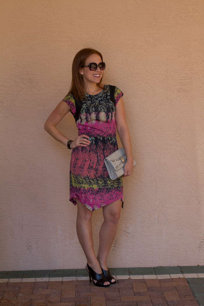 printed dress // the average girl's guide