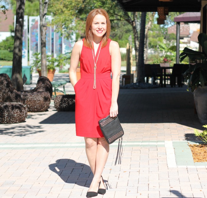 red dress