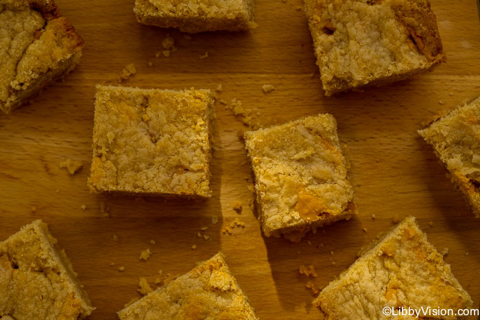 Brown butter bourbon blondies recipe