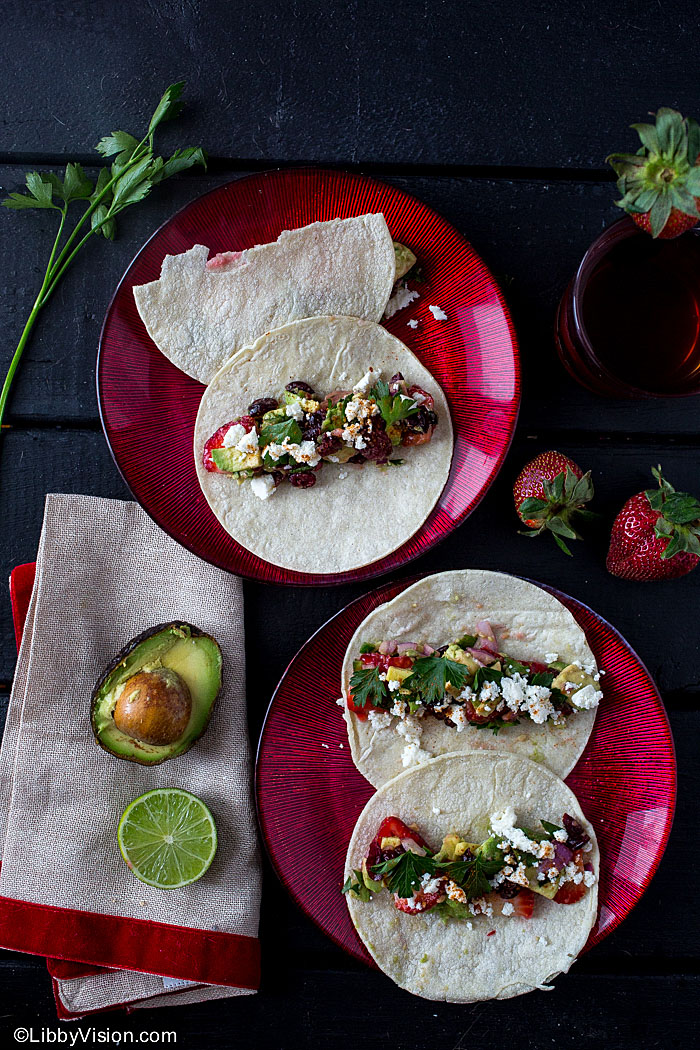 strawberry avocado tacos