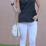 outfit: black and white for summer