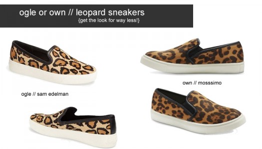 ogle or own: leopard slip-on sneakers