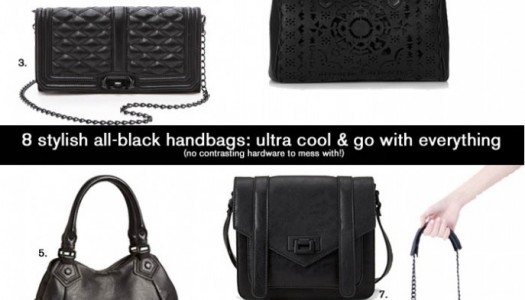 8 all-black handbags: they match everything