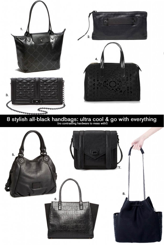 All Black Handbags