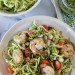 zucchini noodles (zoodles!) with shrimp, pesto and feta