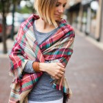 How to: Style a Plaid Blanket Scarf