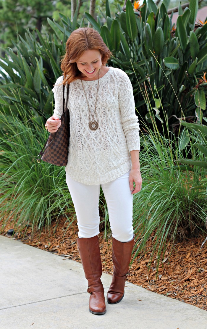 3 ways to wear white denim in winter // the average girl's guide