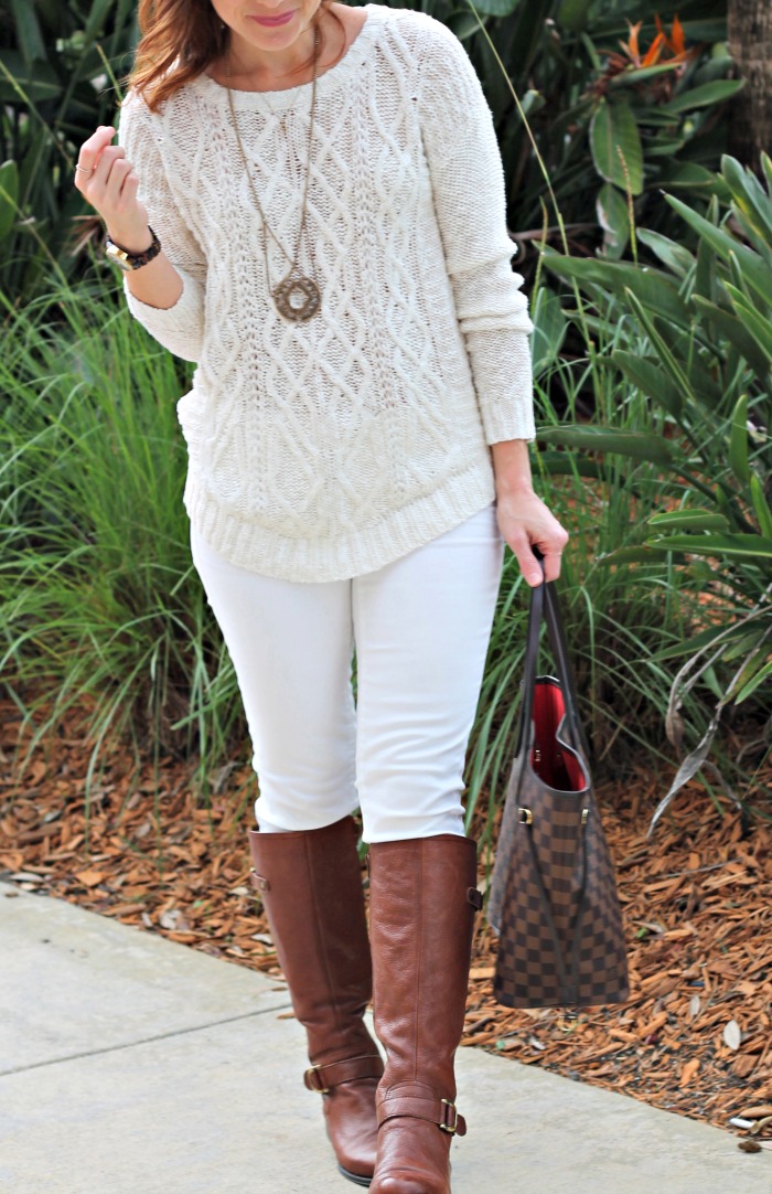 3 ways to wear white denim in winter // the average girl's guide