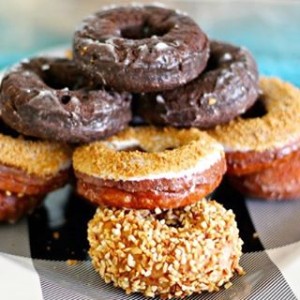 Chocolate and pumpkin donuts anything better?!  tgifdunkindonutspumpkinlove2plaidtargetstyle